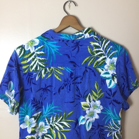 [White Stag] Women's Tropical Hawaiian Button Down Shirt - Picture 9 of 9